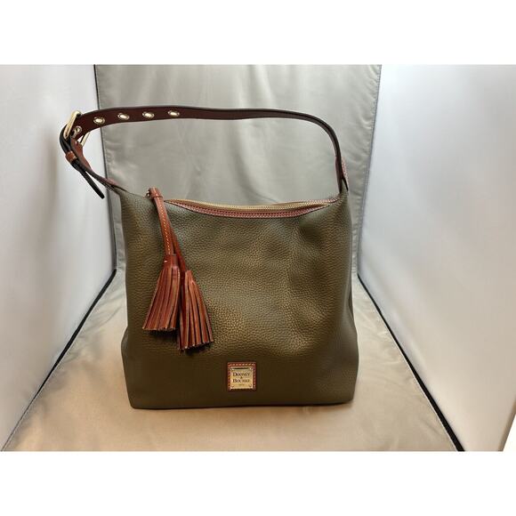 Dooney & Bourke Pebble Grain Randy In Moss Green Great Condition